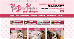 Desktop Screenshot of palmbeachpuppies.com